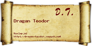 Dragan Teodor névjegykártya